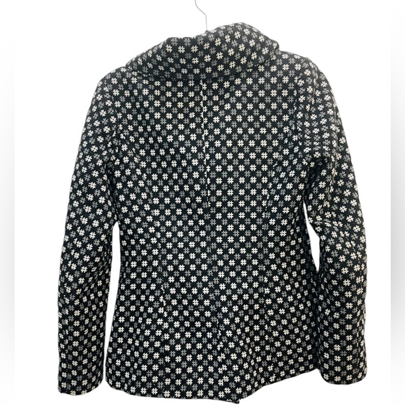 FIMKAREA women’s jacket with cowl neckline secured with a button Size Medium - Picture 3 of 4